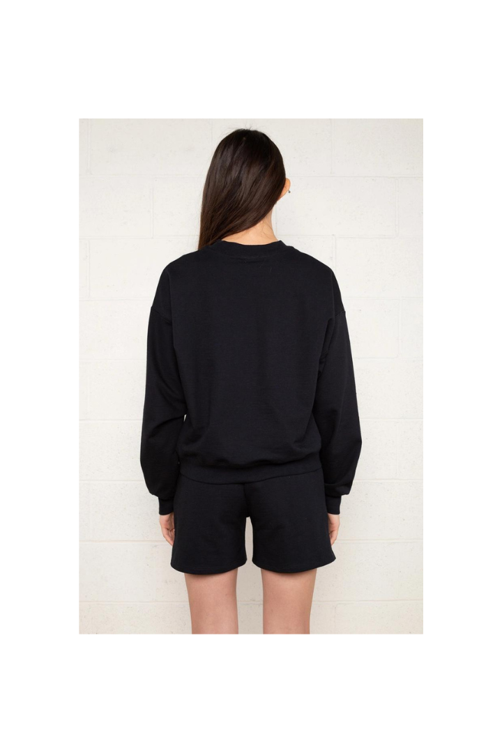 14oz Fleece Crew Neck Sweatshirt | Black