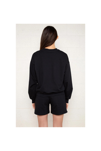 14oz Fleece Crew Neck Sweatshirt | Black