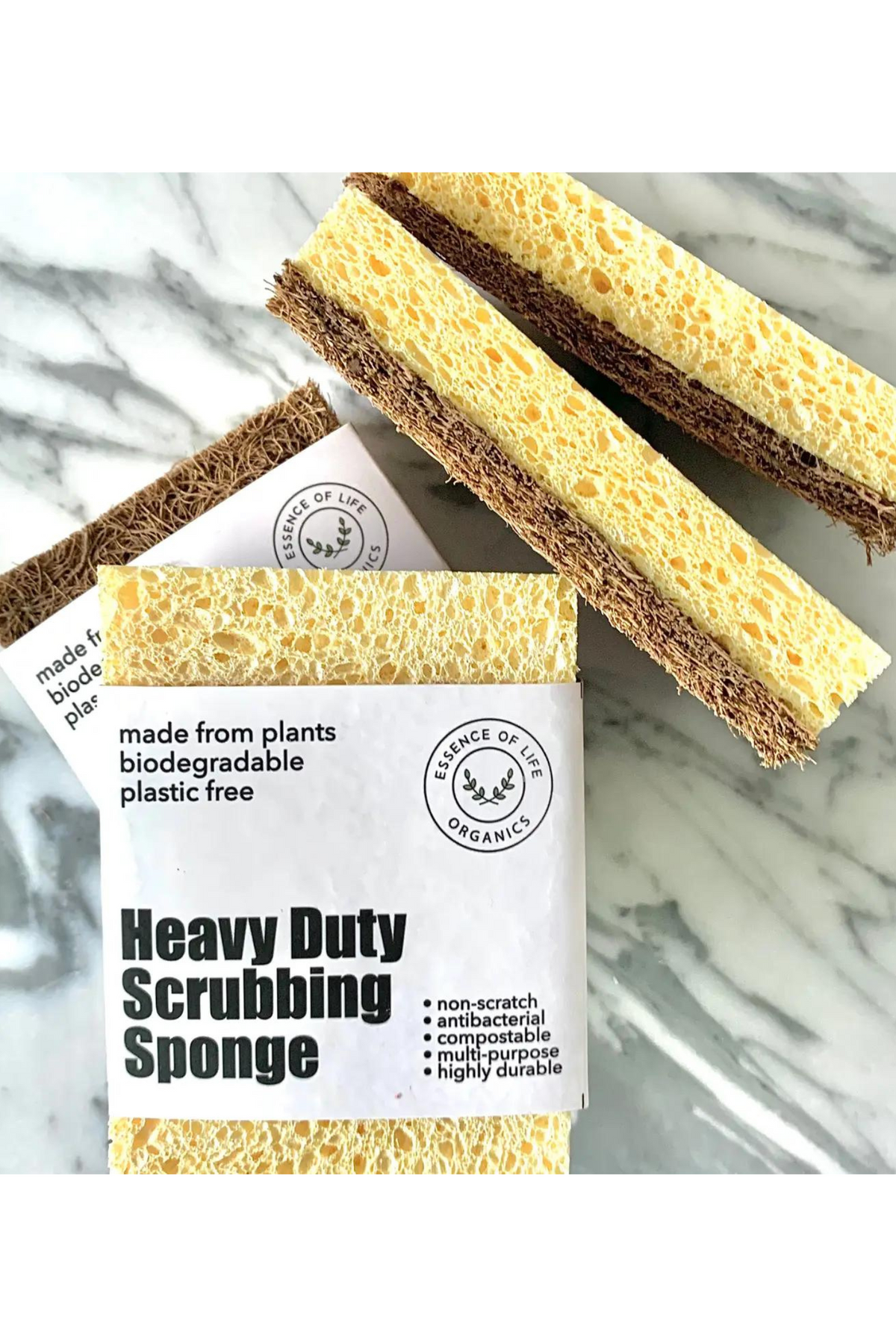 100% Plant-Based Heavy Duty Scrubbing Sponge