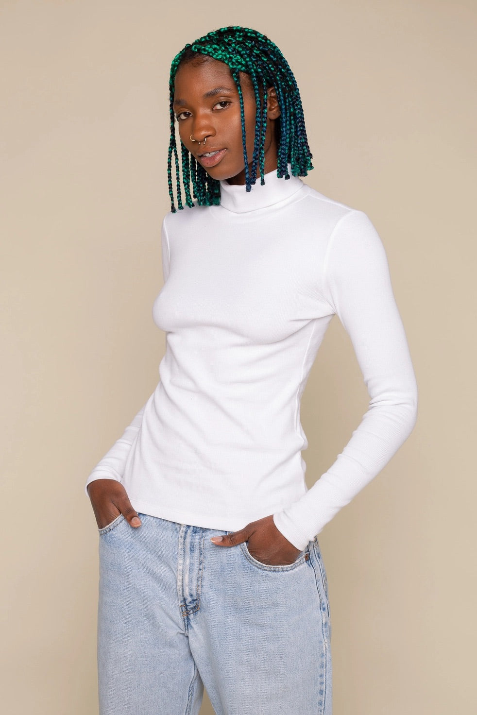 2x1 Rib Turtleneck (Regular Length)