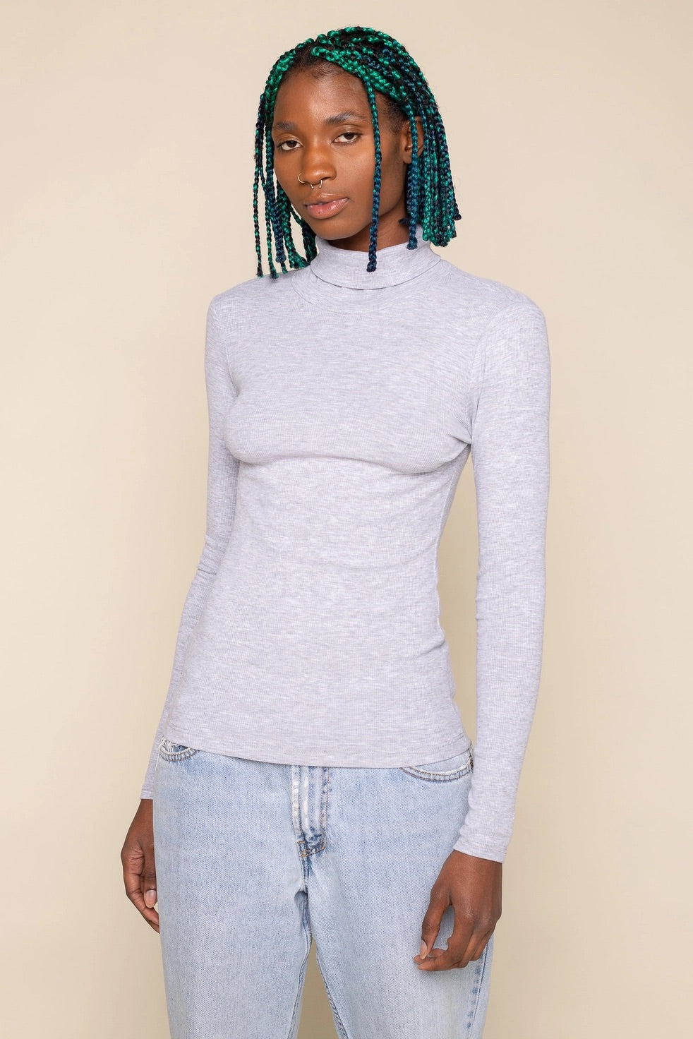 2x1 Rib Turtleneck (Regular Length)