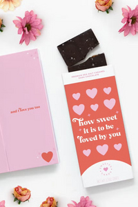 "How Sweet It Is To Be Loved By You" Card + "Complimentary" Chocolate Bar