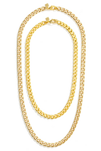 Curb Chain Necklace (Gold)