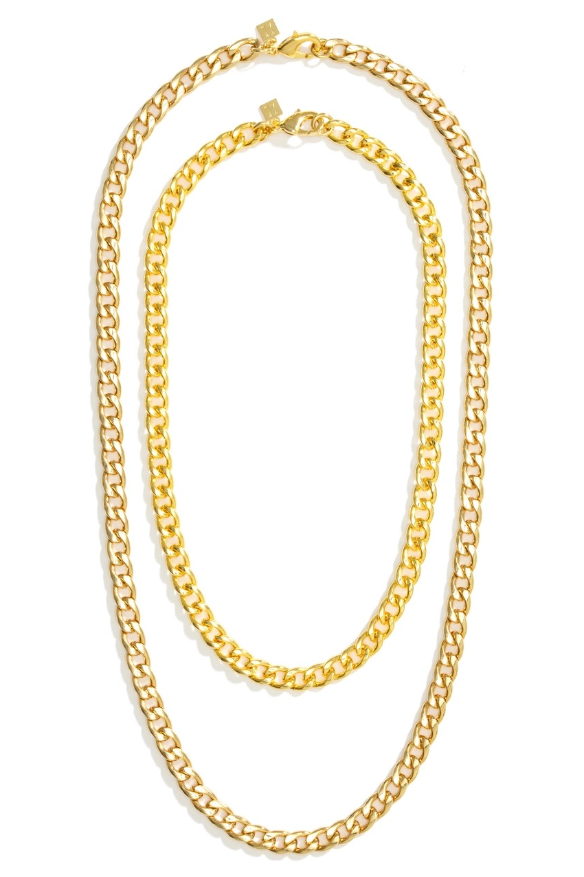 Curb Chain Necklace (Gold)