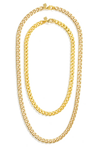 Curb Chain Necklace (Gold)