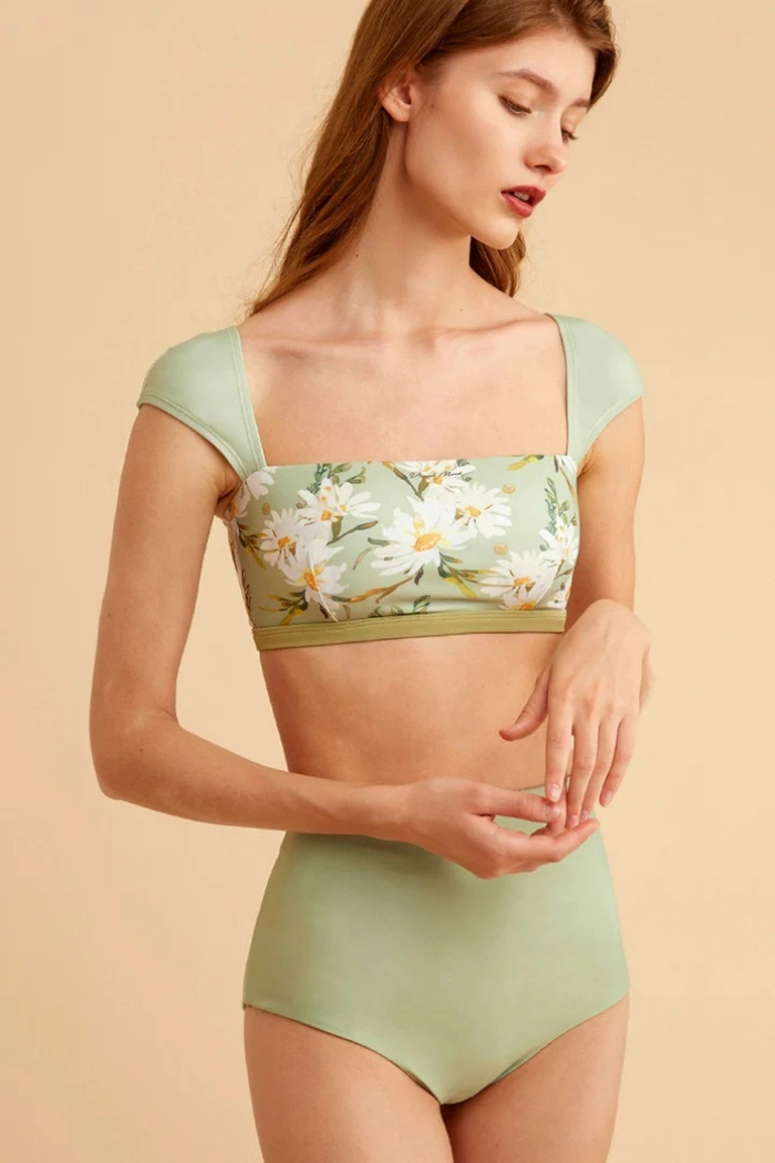 91™ Resort Reversible Spring Floral Print Bikini Set