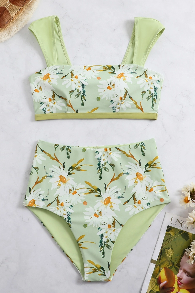 91™ Resort Reversible Spring Floral Print Bikini Set