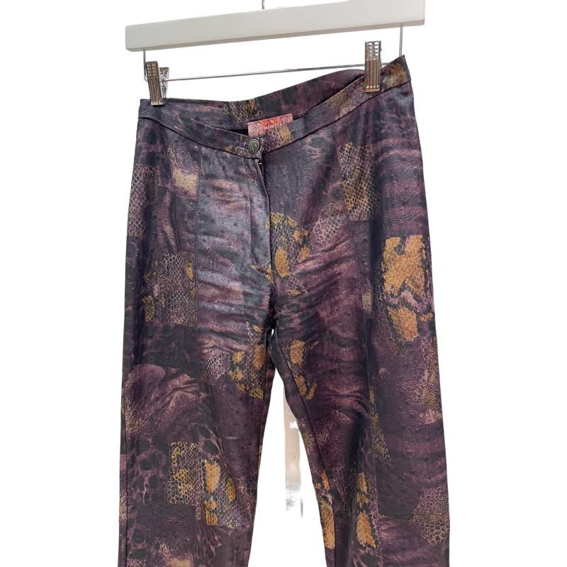 Vintage Purple Snake Skin Pants