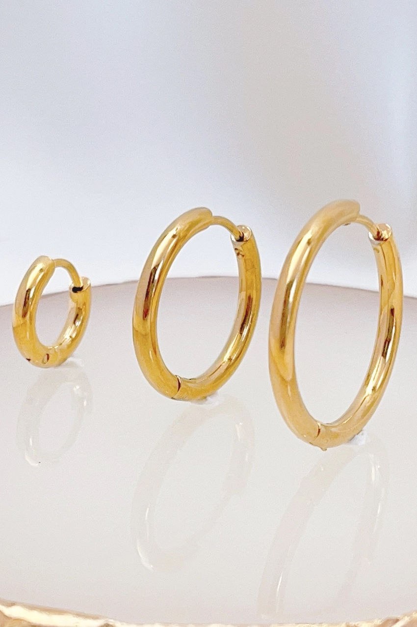Gianna Gold Huggie Hoops