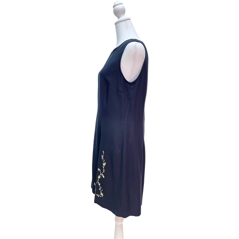 Vintage Navy Embroidered Dress Set