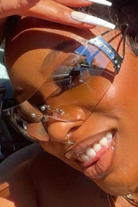 Frameless Y2K Tech Sense Fashion Sports Sunglasses