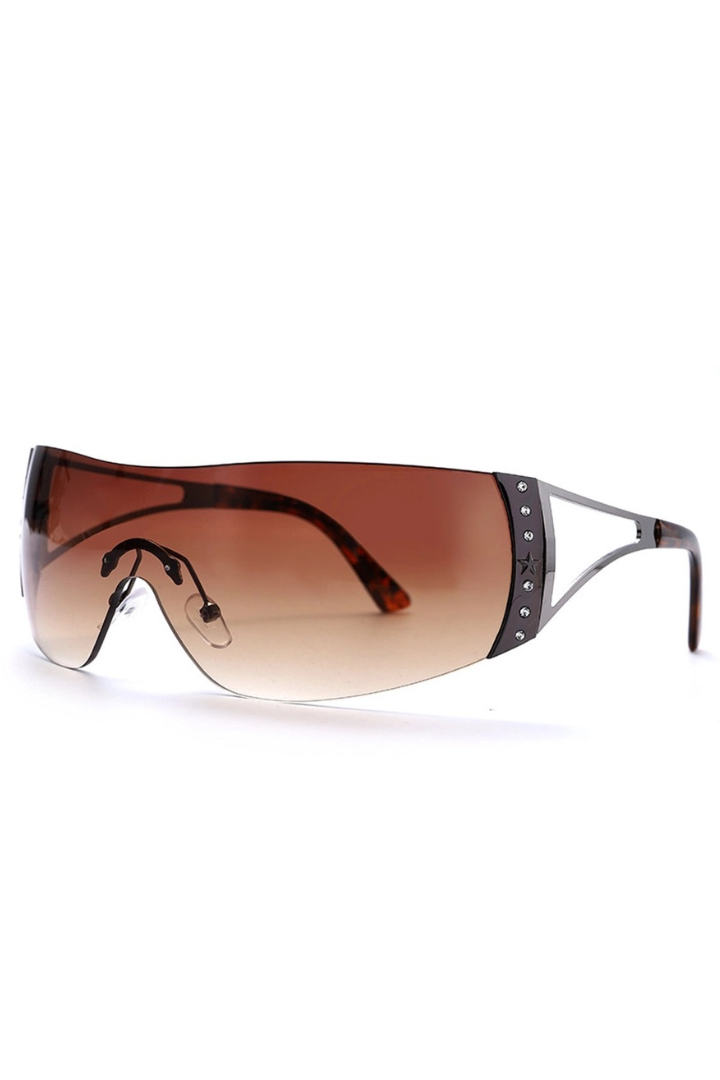 Frameless Y2K Tech Sense Fashion Sports Sunglasses