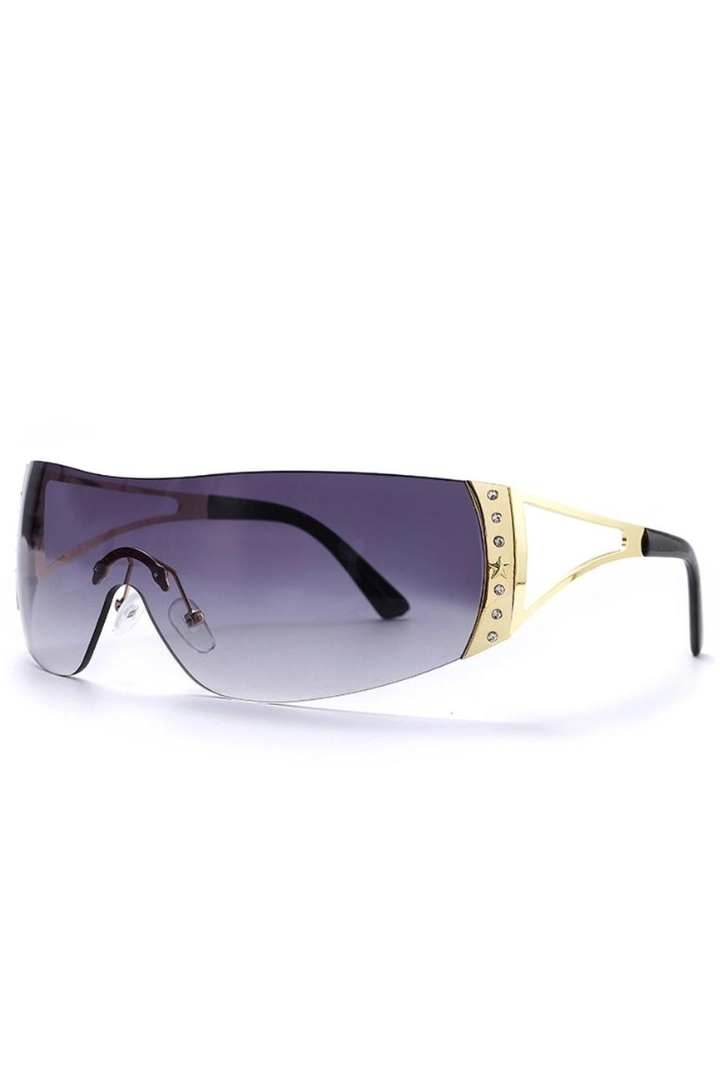 Frameless Y2K Tech Sense Fashion Sports Sunglasses