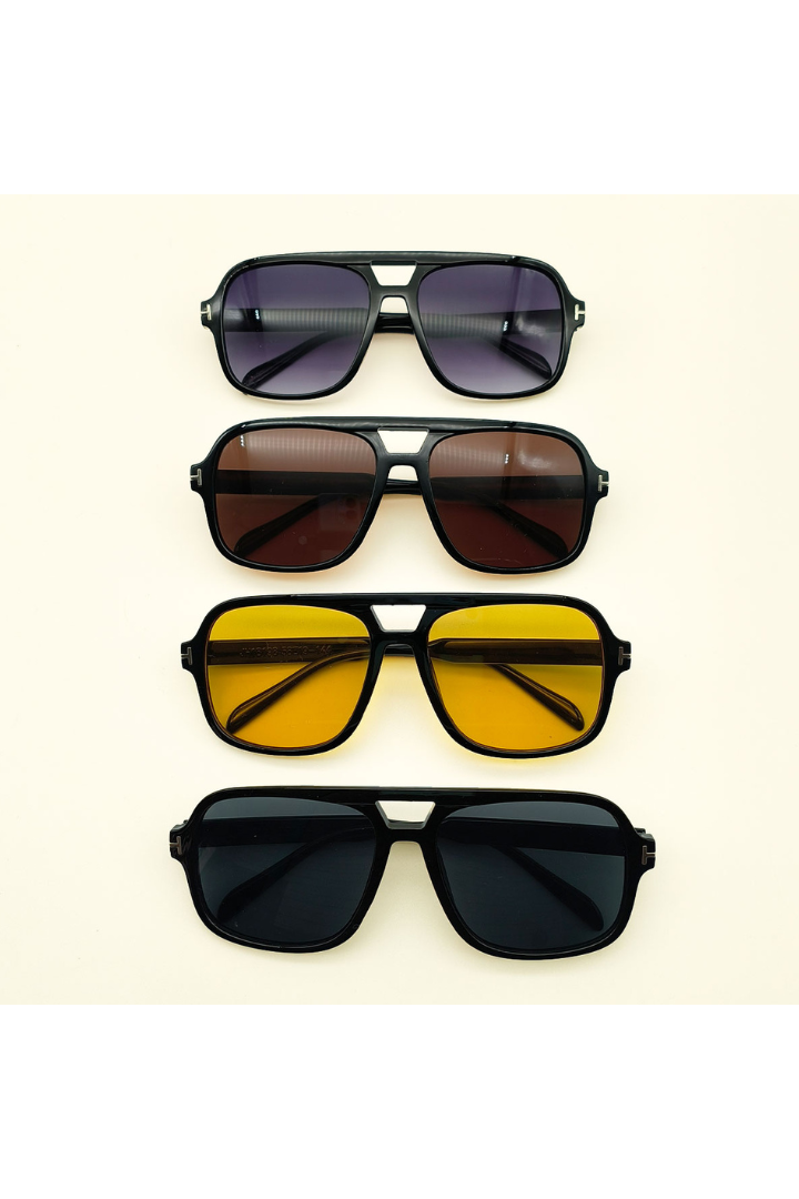 T-Shape Double Bridge Sunglasses
