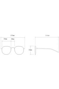 T-Shape Double Bridge Sunglasses