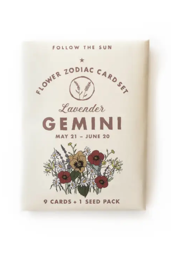 Flower Zodiac Sticker Card Set