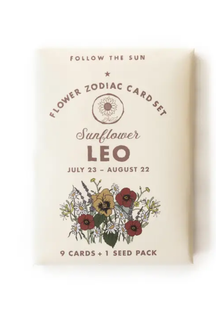 Flower Zodiac Sticker Card Set