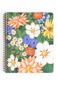 Cottage Floral Spiral Notebook