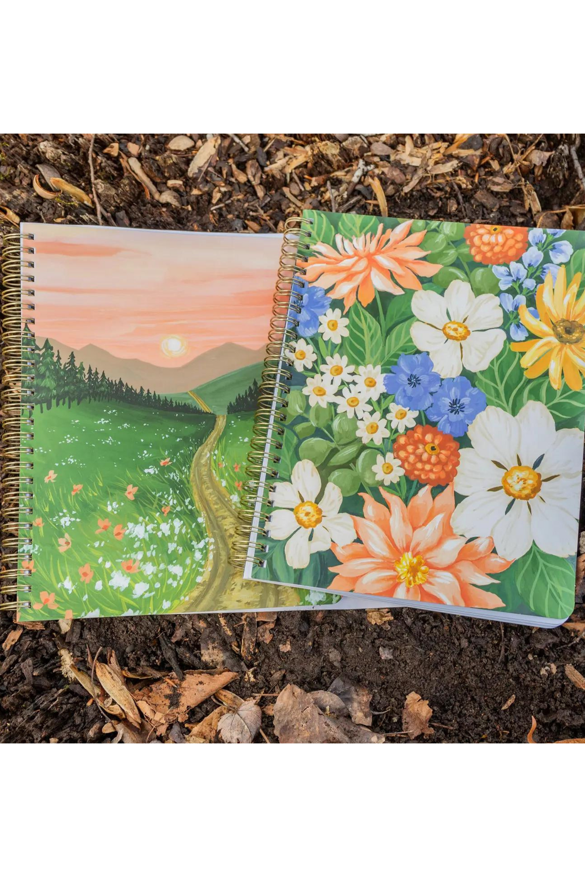 Cottage Floral Spiral Notebook