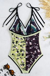 91™ Resort Reversible Floral Print One Piece Swim Suit