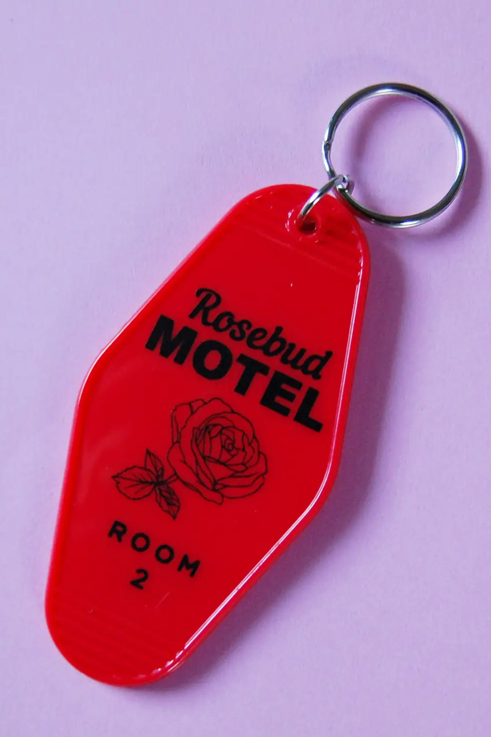 Rosebud Motel Keychain - Schitt's Creek Motel Key Fob