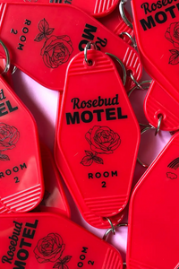 Rosebud Motel Keychain - Schitt's Creek Motel Key Fob