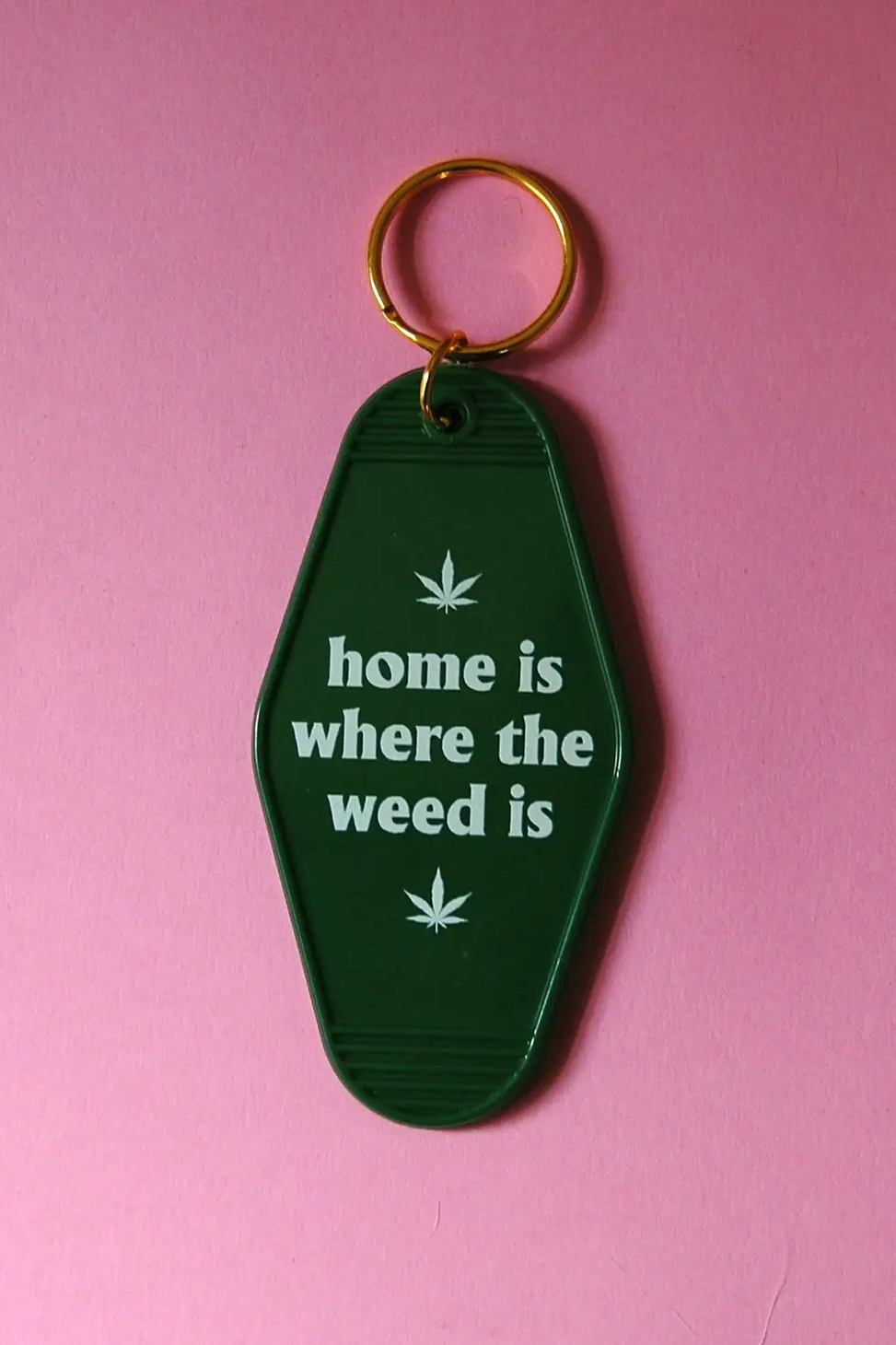 Home Is Where the Weed Is Keychain