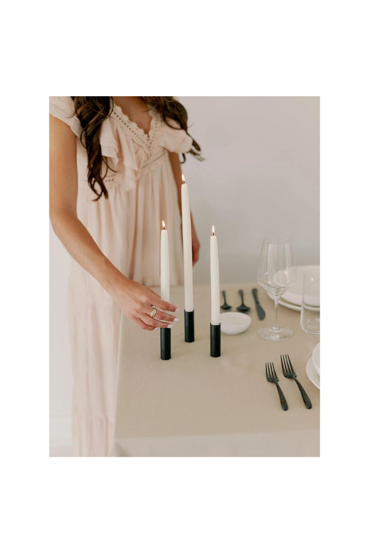 14" Beeswax Dipped Candles | Natural White