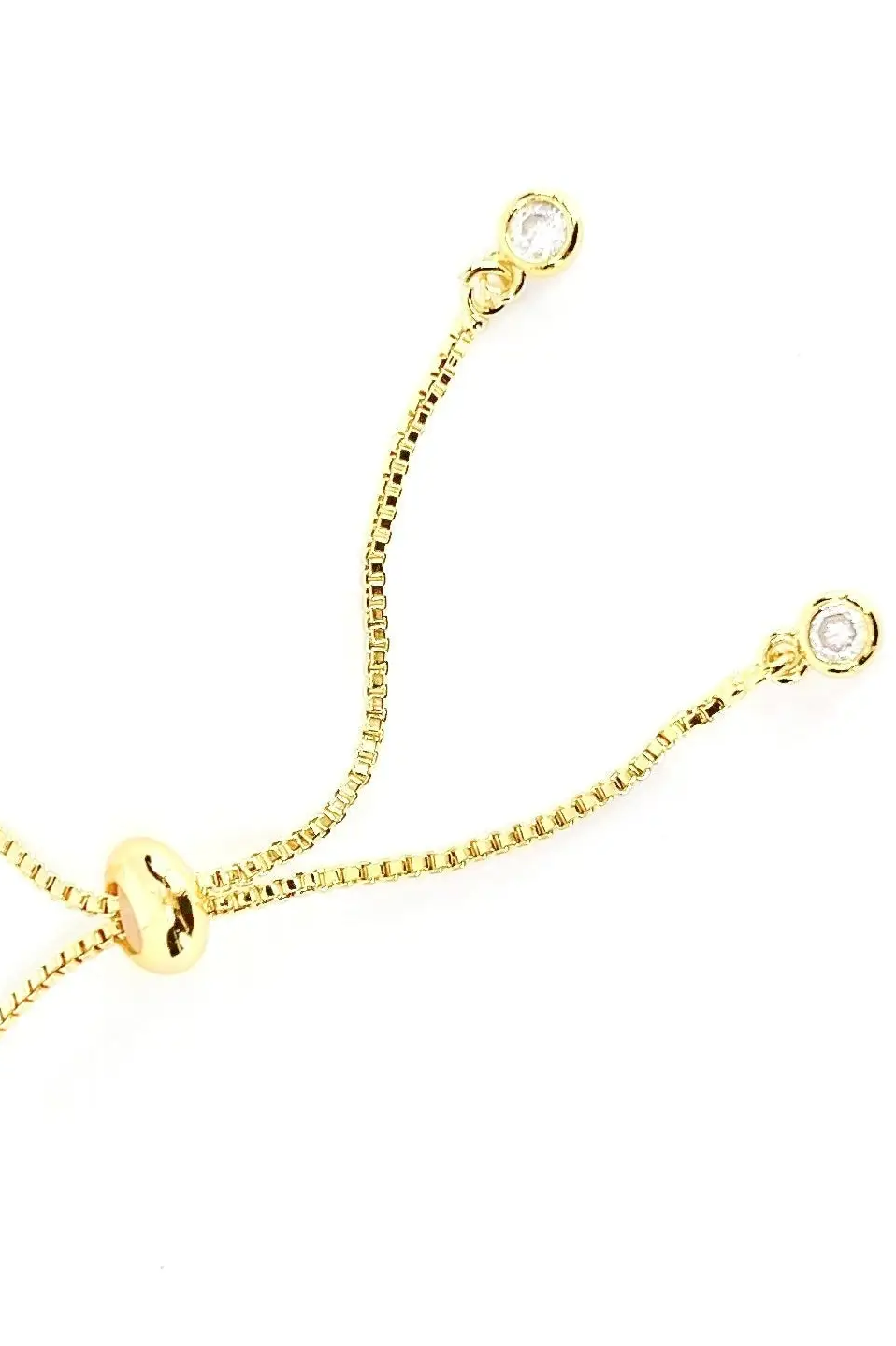 Heart Shaped Lock Adjustable Bracelet in Gold