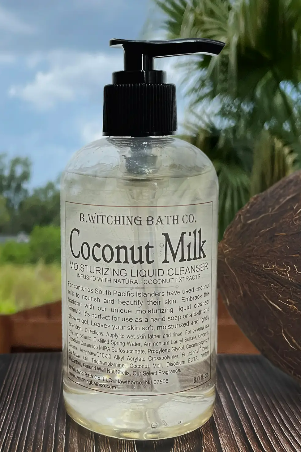 Coconut Milk Moisturizing Liquid Cleansers 8oz.