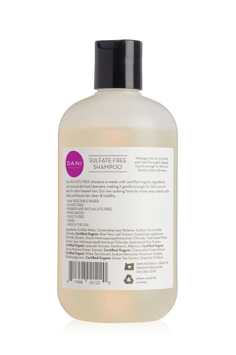 DANI Naturals Shampoo 12oz