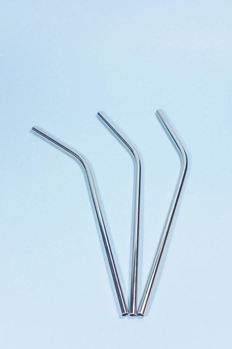 8'' Bent Stainless Steel Straw