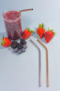 8'' Bent Stainless Steel Straw