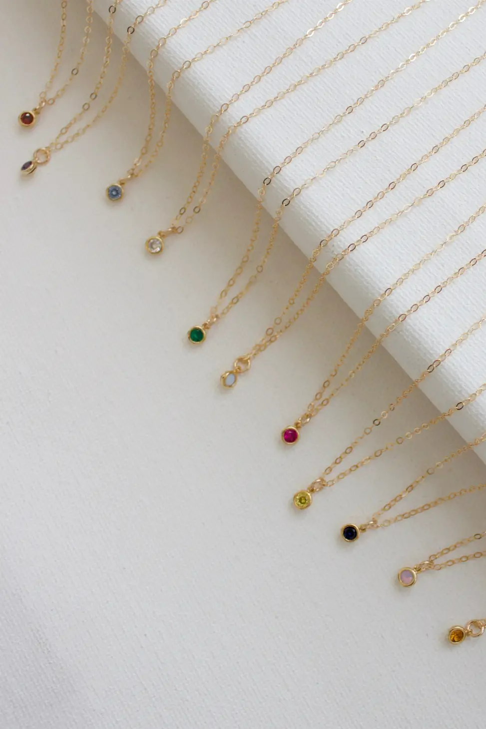 Miniature Birthstone Necklace