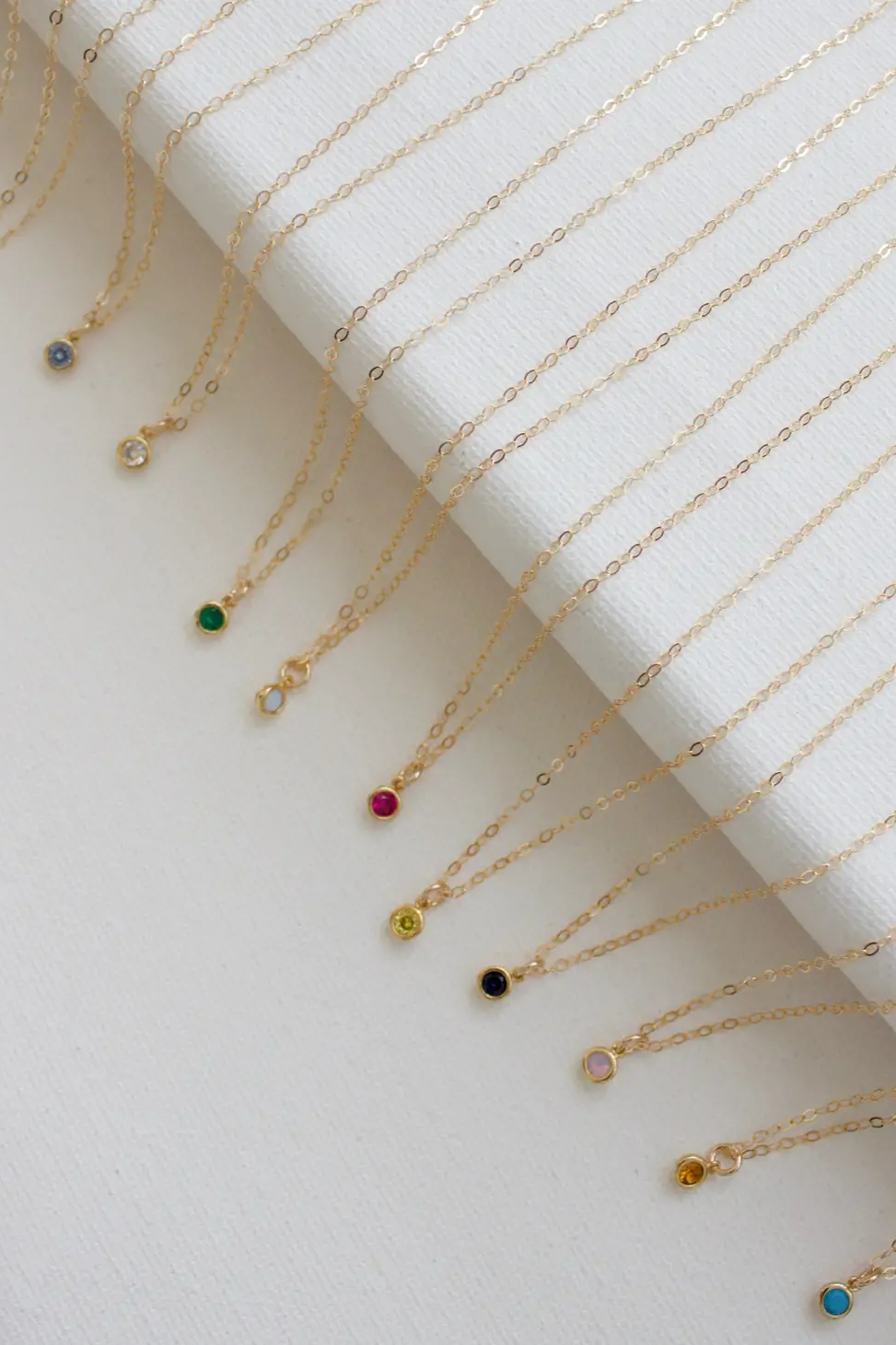 Miniature Birthstone Necklace