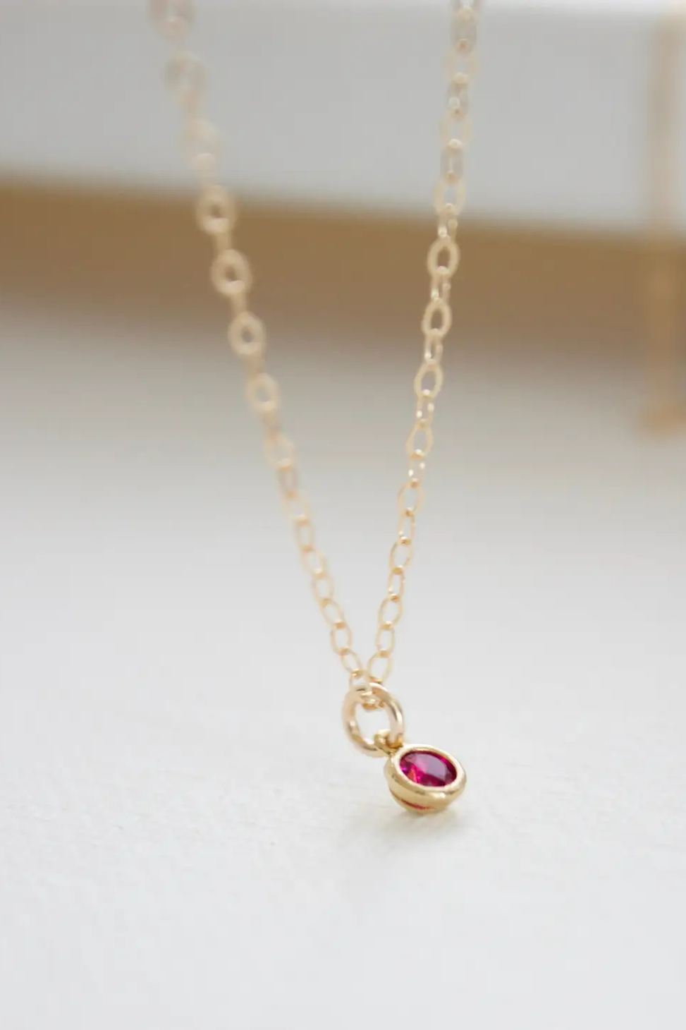 Miniature Birthstone Necklace