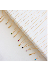 Miniature Birthstone Necklace