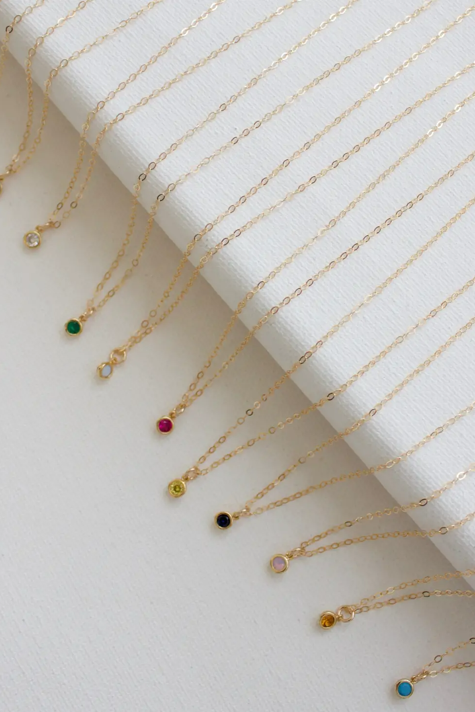 Miniature Birthstone Necklace