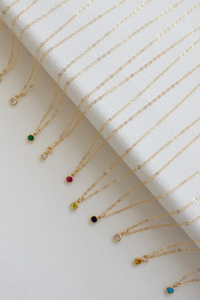 Miniature Birthstone Necklace