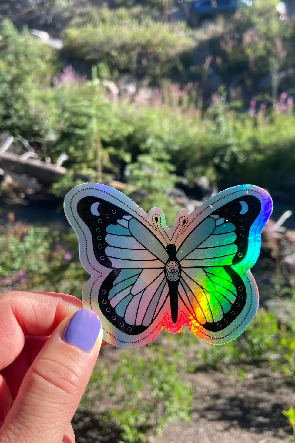 Mystic Butterfly - Holographic Sticker