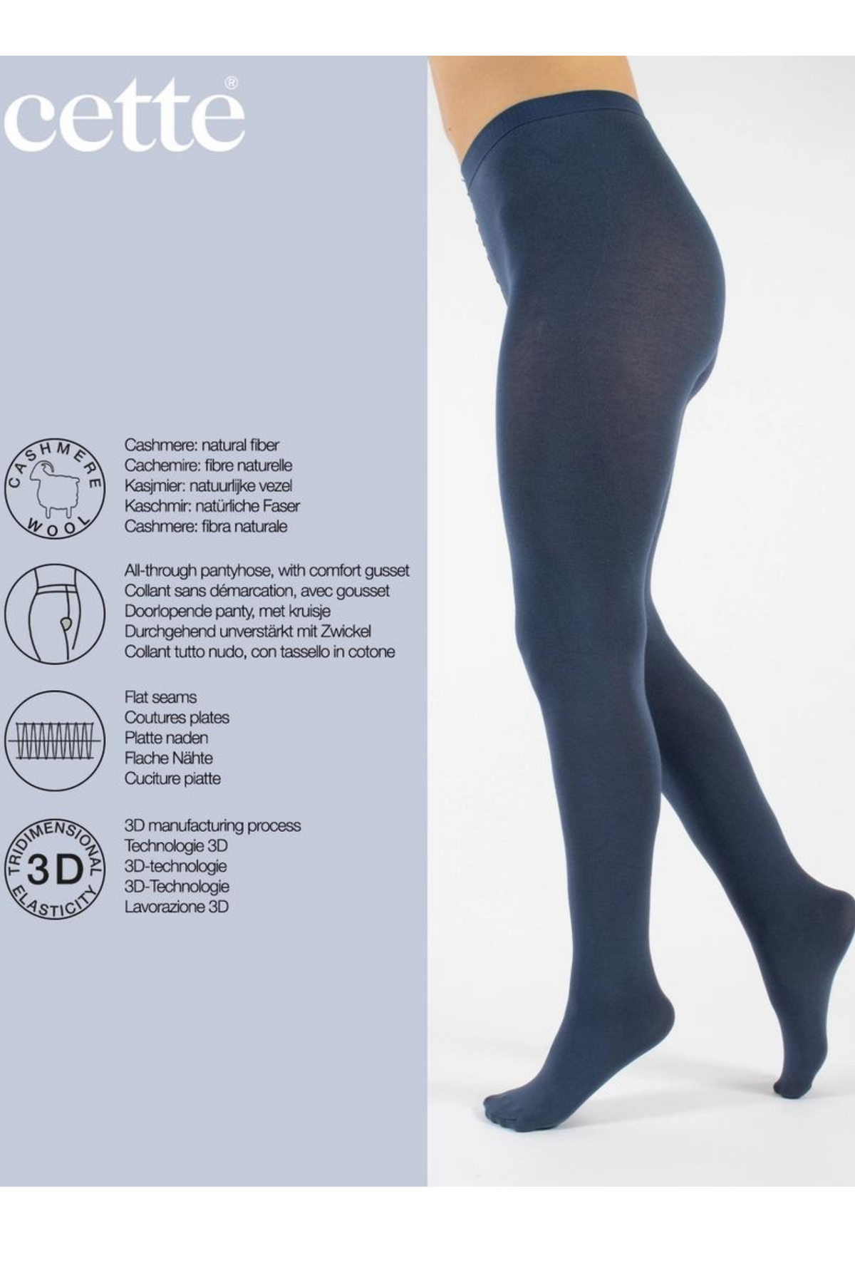 Cashmere Wool Tights 150 Den, Wool Pantyhose, Winter Tights