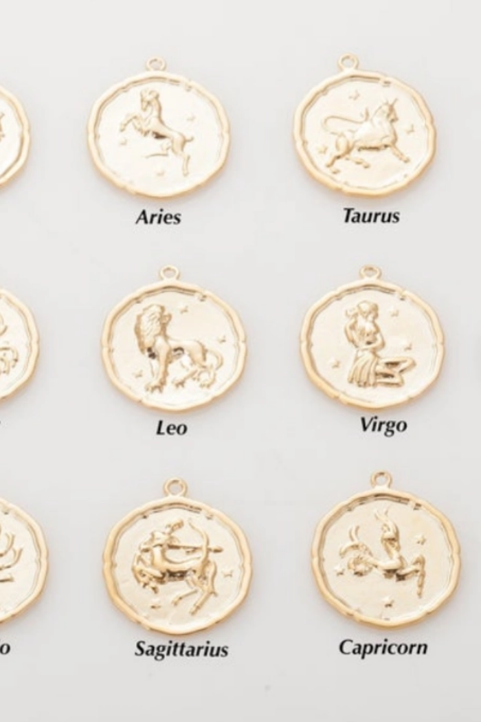 Astrological Coin Necklace (Gold)