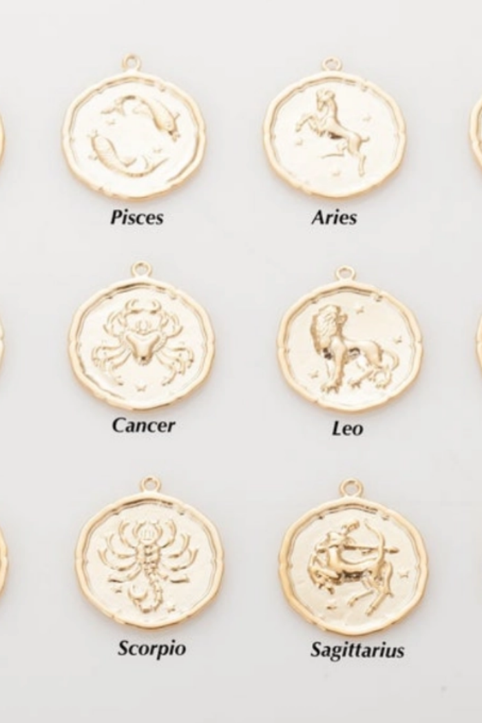 Astrological Coin Necklace (Gold)