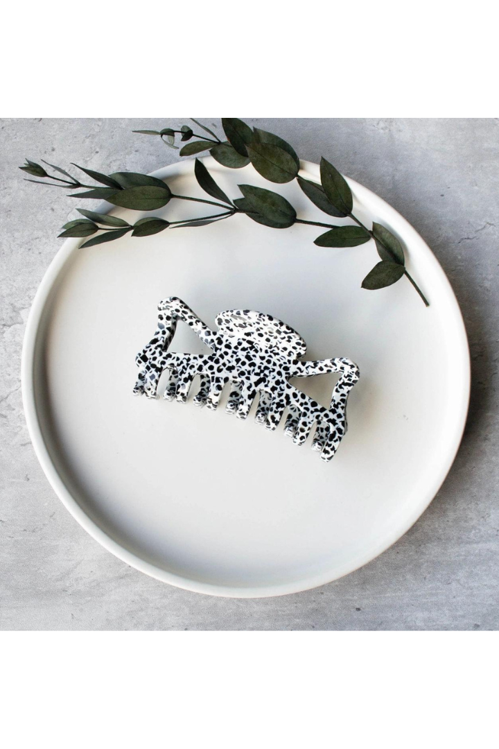 Eco Biodegradable Cellulose Kendall Terrazzo Hair Clip