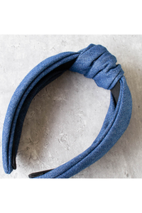 Denim Knotted Headband