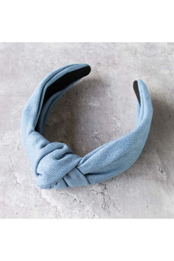 Denim Knotted Headband