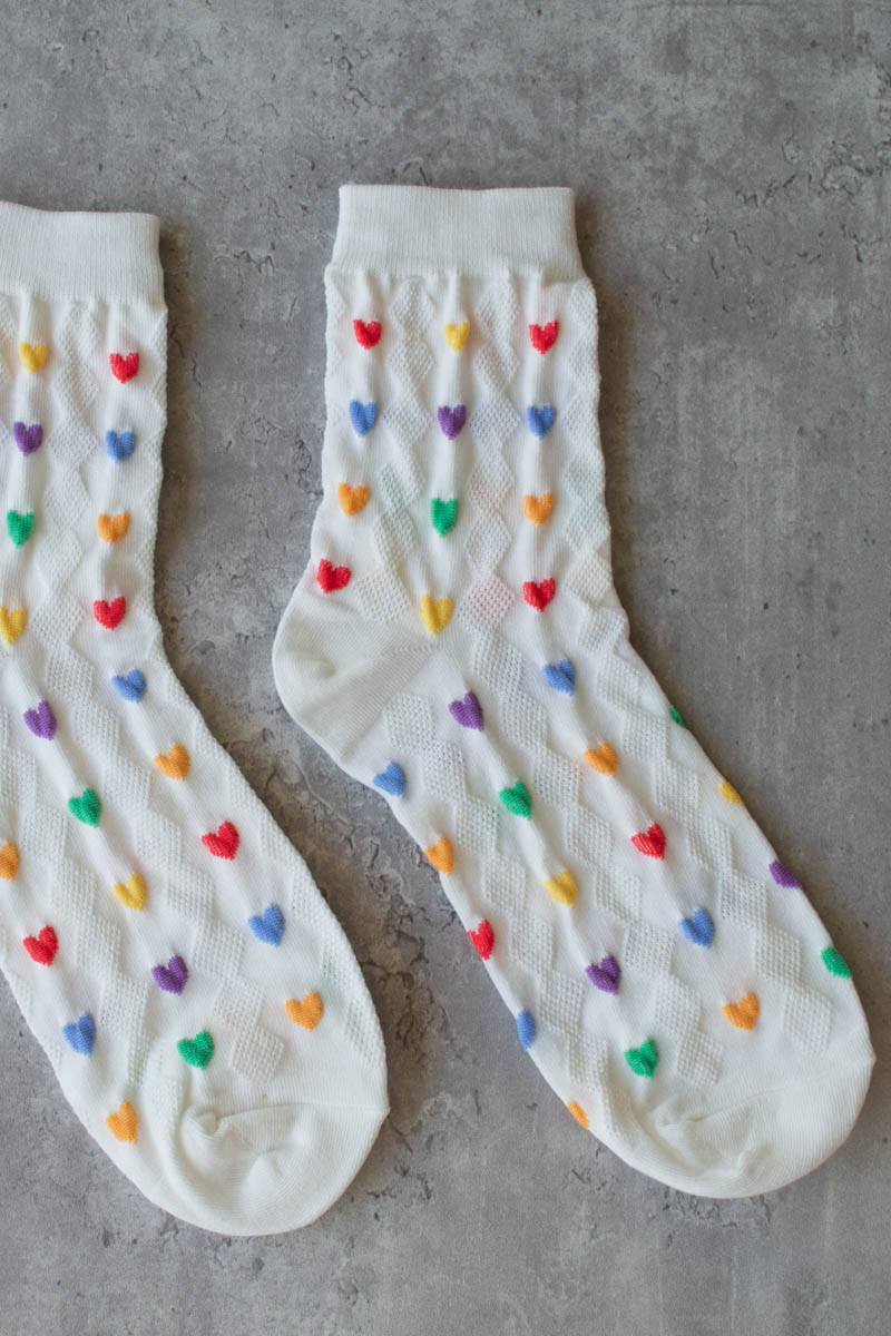 Multiple Heart Casual Socks