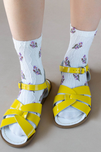 Natural Floral Casual Socks