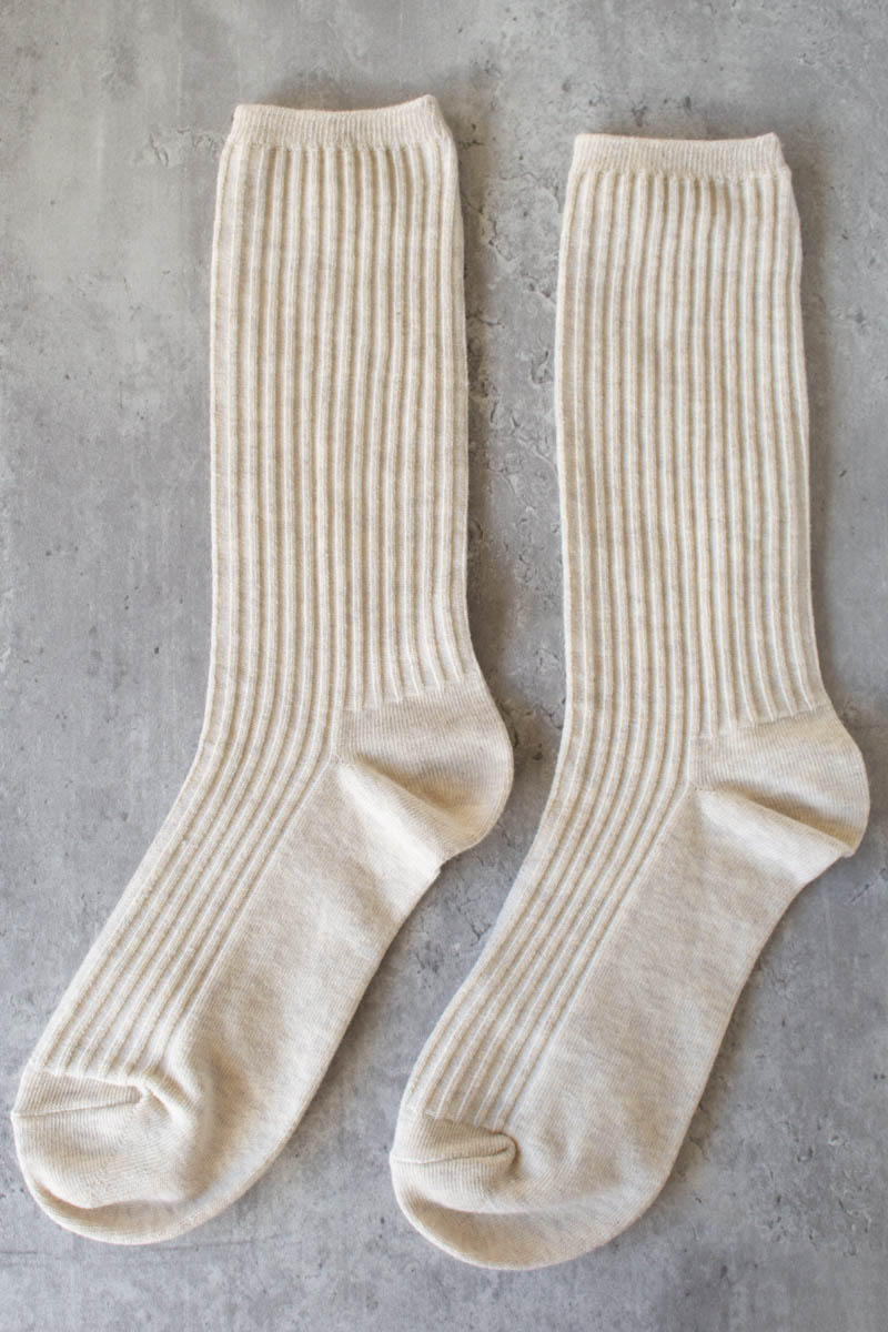 Solid Casual Crew Socks