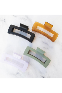 Jumbo Long Square Hair Clip